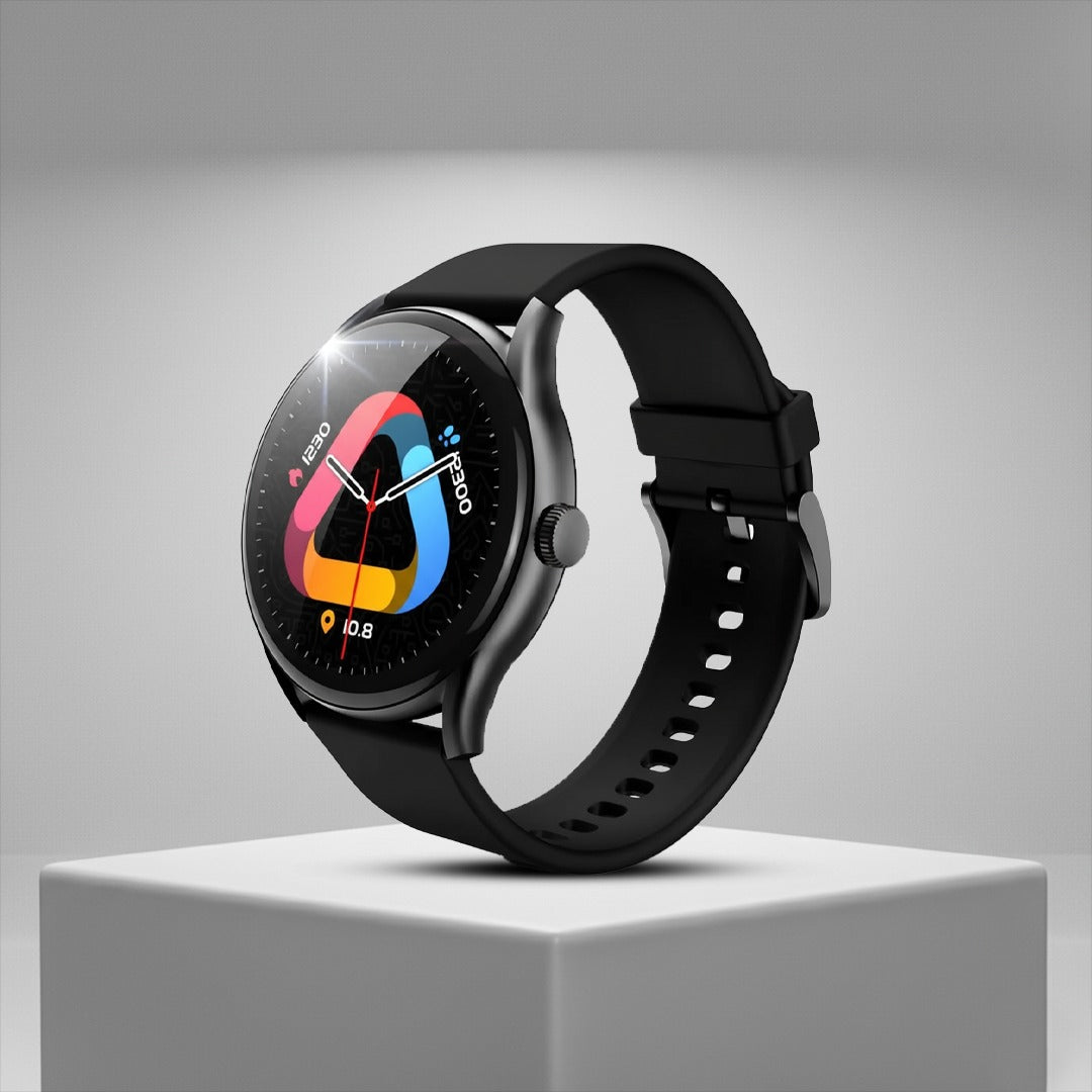 Sleek Round Smartwatch with All-Day Health Tracking