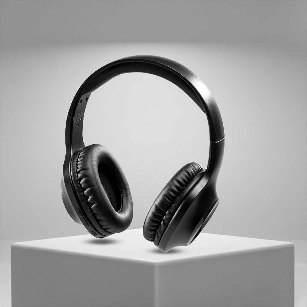 Comfort-Fit Wireless Over-Ear Headphones with Deep Bass